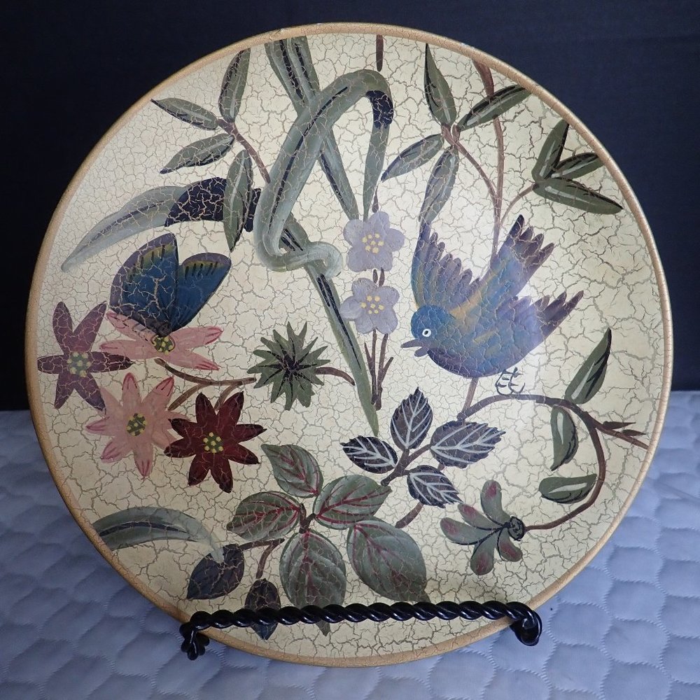 Raymond Waites Decorative Only 10" Floral Plate by